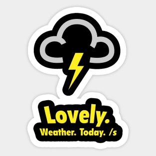 Sarcastic Weather Sticker